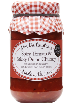 Mrs Darlington's Spicy Tomato & Sticky Onion Chutney (312g)